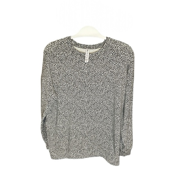 Athleta Cheetah Print Sweatshirt Size M - Picture 1 of 2